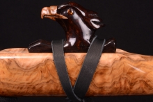 York Gum Burl Native American Flute, Minor, Mid G-4, #G28K